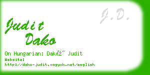 judit dako business card